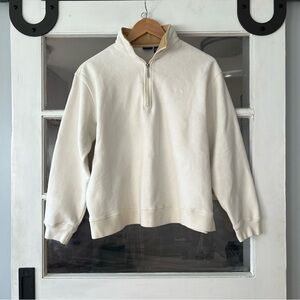 Izod Cream Quarter-Zip Turtleneck Sweater